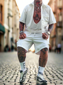 Completo Cargo White 2 pezzi camicia + bermuda