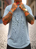 T-Shirt Arrotondata Grigia