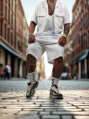 Completo Walker White 2 pezzi camicia + bermuda