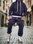 Completo Tuta Felpato Black