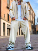 Completo Leroy Beige 2 pezzi camicia + pantalone