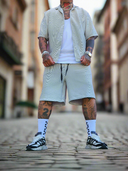 Completo Bali White 2 pezzi camicia + bermuda