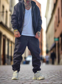 Completo Tuta Zip Black