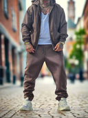 Completo Tuta Zip Coffee