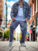 Completo Jeans Marmorizzato