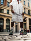 Completo Maldive White 2 pezzi camicia + bermuda