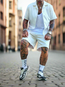 Completo Bangkok White 2 pezzi camicia + bermuda