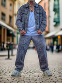 Completo Jeans Marmorizzato