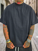 T-Shirt Sfrangiata Sfera Black