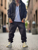 Completo Tuta Zip Black