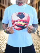 T-Shirt Money Lips White