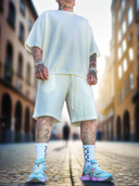 Completo Niang White 2 pezzi t-shirt + bermuda