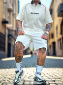 Completo Reus White 2 pezzi t-shirt + bermuda