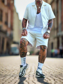 Completo Bangkok White 2 pezzi camicia + bermuda