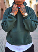 Felpa Boxy Dark Green