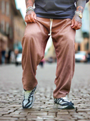 Pantalone Lino Japan Coffee