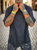 T-Shirt Present Ripped Black