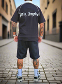 Completo Reus Black 2 pezzi t-shirt + bermuda