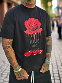 T-Shirt Roses Black