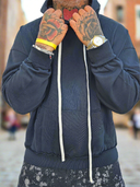 Felpa Sfrangiata Fumè Black