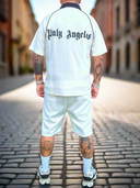 Completo Reus White 2 pezzi t-shirt + bermuda