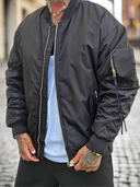 Giubbino College Zip Black