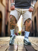 Bermuda Tuta Sfrangiato Beige