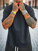 T-Shirt Sfrangiata Sfera Black