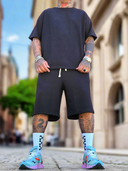 Completo Lionel Black 2 pezzi t-shirt + bermuda