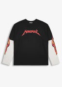 T-shirt Minimal Fire Long Sleeve Black