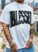 T-Shirt Blessed White