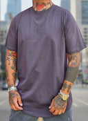 T-Shirt Arrotondata Piombo