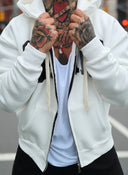 Felpa Zip Saint White