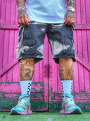 Bermuda Jeans Tasconi Plus Black