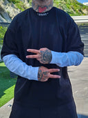 T-Shirt Raglan Vibes Black