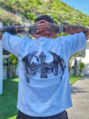 T-shirt Cross Wings White