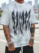 T-Shirt Savage White Fumè