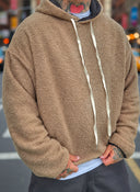 Felpa Teddy Double Face Black/Nut