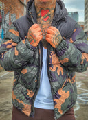 Piumino The North Plus  Mimetic Green