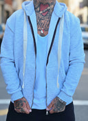 Felpa Zip Evans Grey