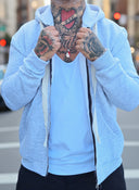 Felpa Zip Evans Grey