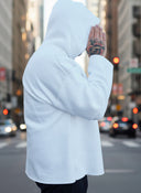 Felpa Taglio Vivo White