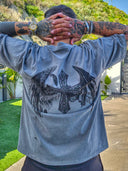 T-shirt Cross Wings Grey