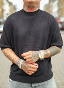 T-Shirt Maglina Traforata Paris Black