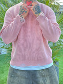 Maglione Sfrangiato Pink