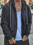 Felpa Zip Yldiz Black