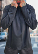 T-Shirt Long sleeve Plus Black