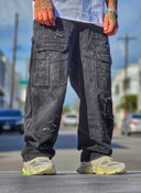 Jeans Cargo Baggy Black