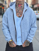 Felpa Zip Grey