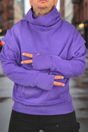 Felpa Theo Collo Alto Purple